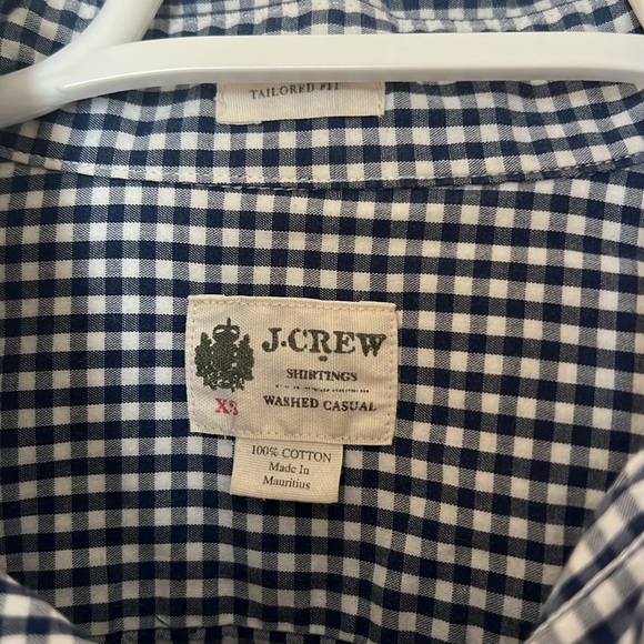 Gingham JCrew Button Down Shirt - Picture 4 of 6